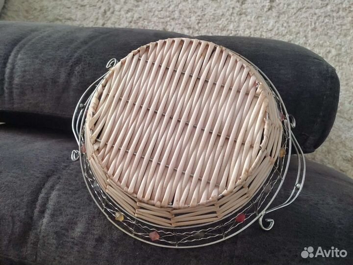 Корзина плетеная для еды