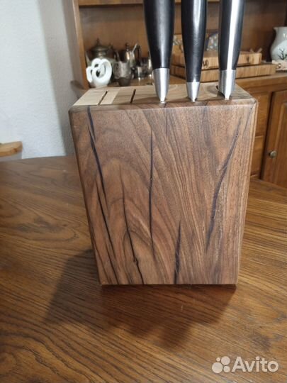 Подставка для ножей деревянная