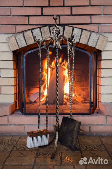 Набор для камина/ каминный набор(кочерга, совок и