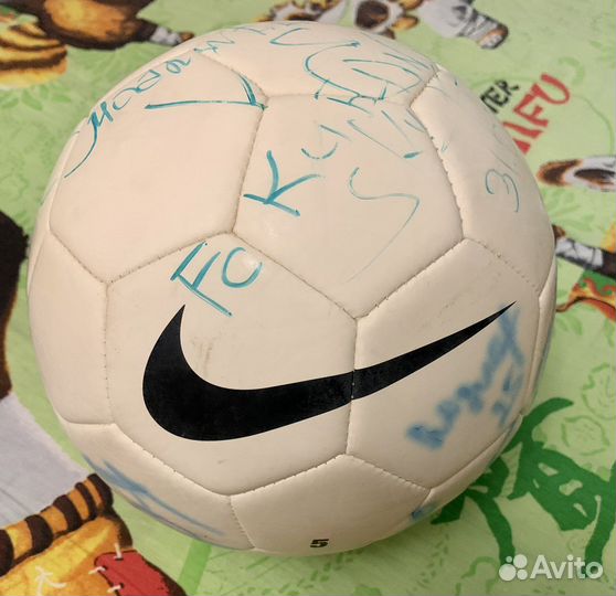Мяч с автографами футболистов фк Кубань Nike