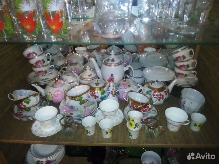 Наборы чайные и хрусталь СССР