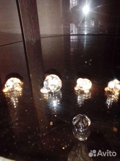 Хрустальные фигурки черепашек