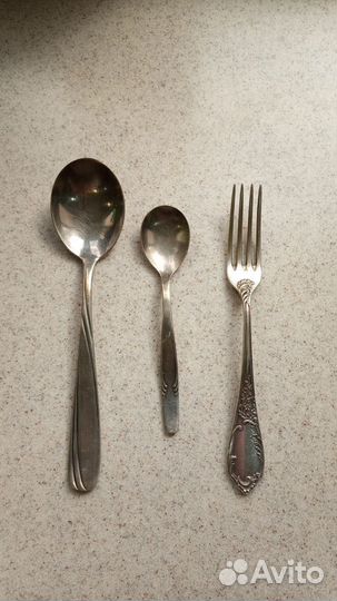 Вилки мельхиор Пламя