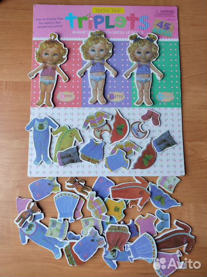 Игра наряди одень куклу магнитная для девочек
