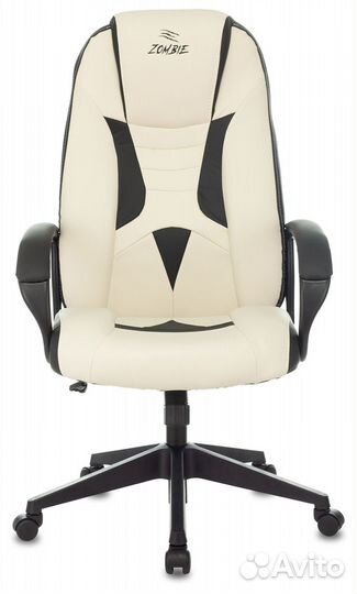 Кресло игровое Zombie 8 белый/черный