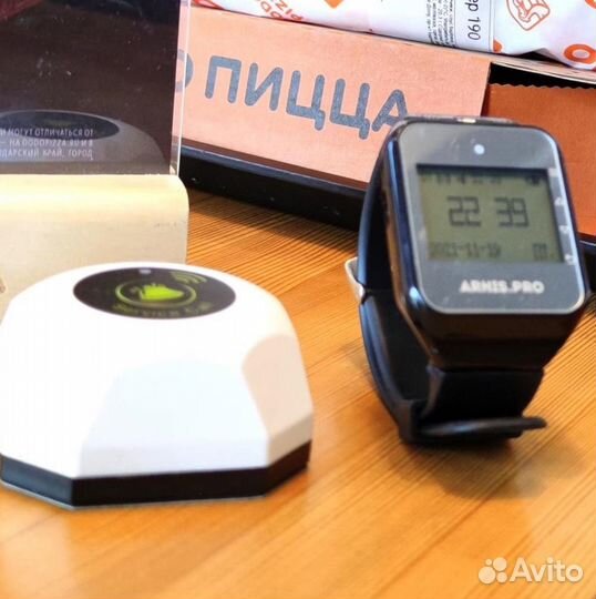 Беспроводная система/кнопка вызова официанта часы