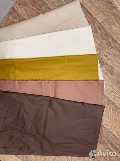 Отрезы Ткани, сатин однотонный 100 хлопок