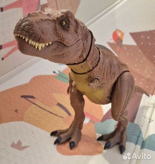 Jurassic world тирекс динозавр mattel