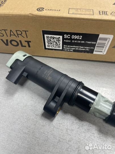 Катушка зажигания renault logan 16v