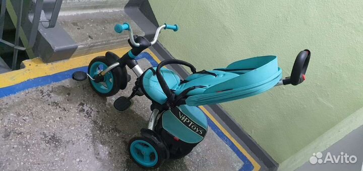 Велосипед коляска с ручкой