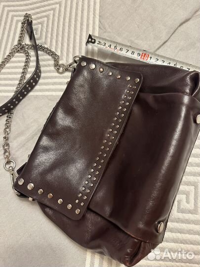 Сумка zara натуральная кожа