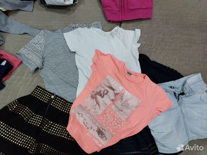 Детские вещи пакетом для девочек 128-140
