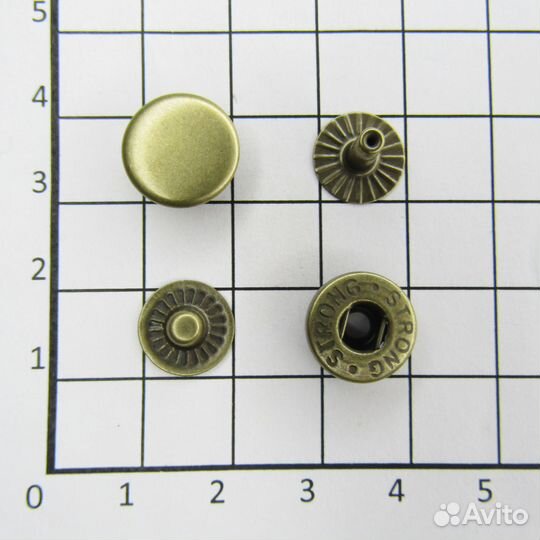Кнопки галантерейные Альфа №54 12.5 мм, набор 80шт