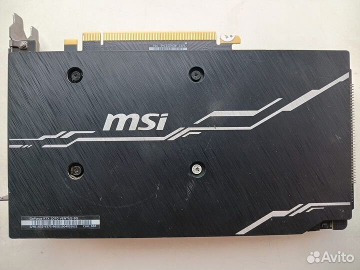 Видеокарта RTX 2070 MSI Ventus 8G