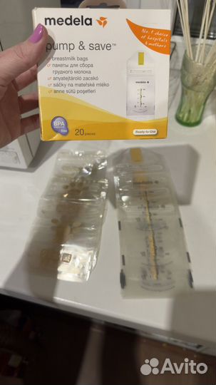 Пакеты для грудного молока medela