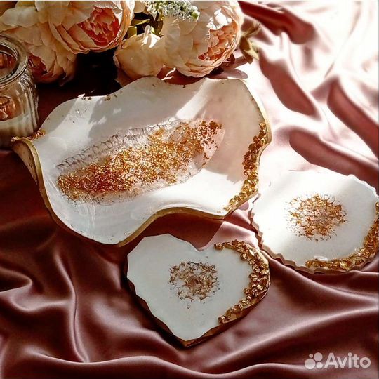 Изделия из эпоксидной смолы, посуда, подарки