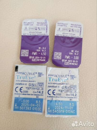 Линзы контактные