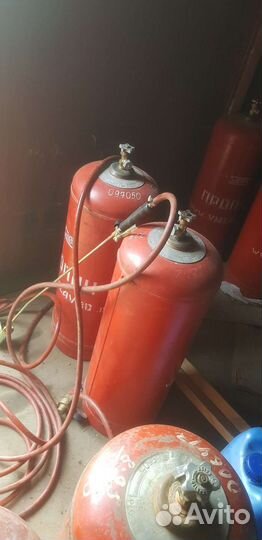 Полный баллон газа замена