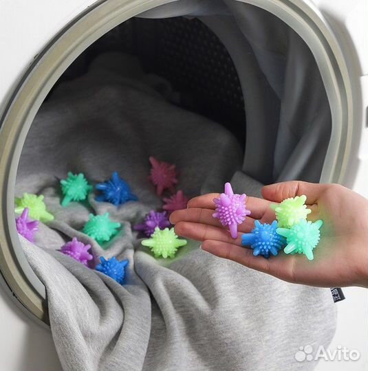 Шарики для стирки и сушки белья, диаметр 4,5 см