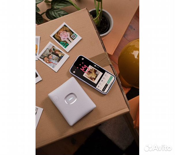 Фотопринтер Fujifilm Instax Square Link Ash White