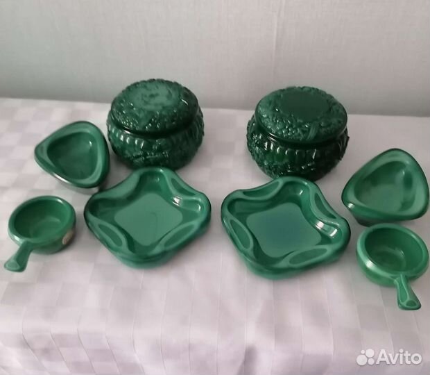 Малахитовое стекло Богемия