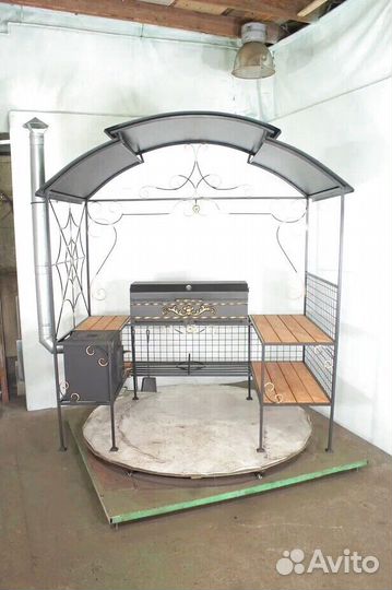 Мангал с крышей