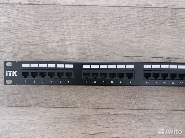 Патч панель 48 портов Hiperline, 24 порта ITK