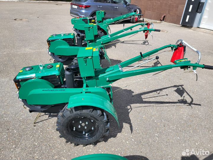 Мотоблок Файтер 101DE + почвофреза и сиденье