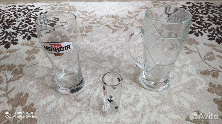 Пивные стаканы и кружки