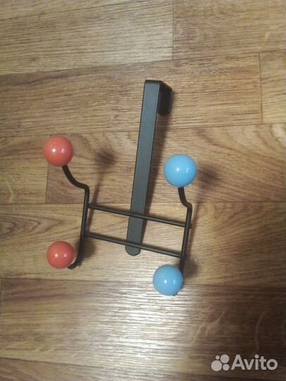 Вешалка на дверь 4 крючка, 13х12х18,5 см