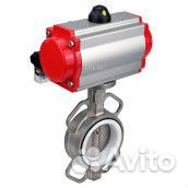 Затвор дисковый поворотный DN.ru WBV3232P-2W-Fb Ду50 Ру16, корпус - нержавеющая сталь 316L, диск - н