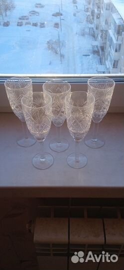Хрустальные рюмки. Бокалы