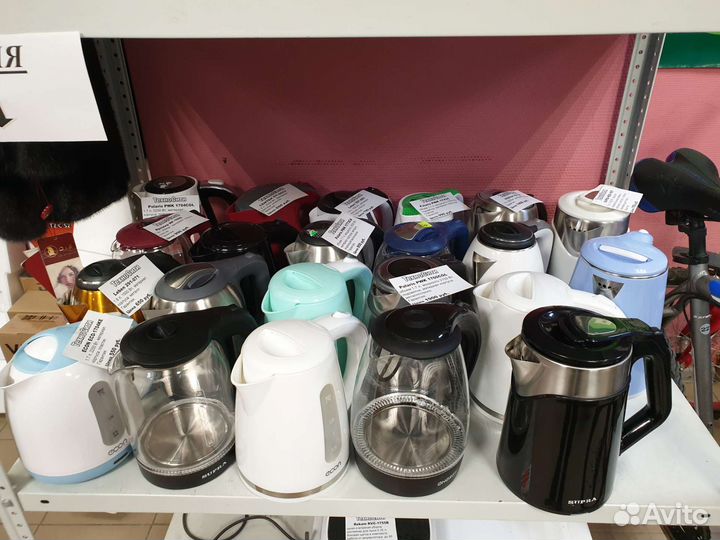 Чайник Supra Black 1500вт 1.8л металл