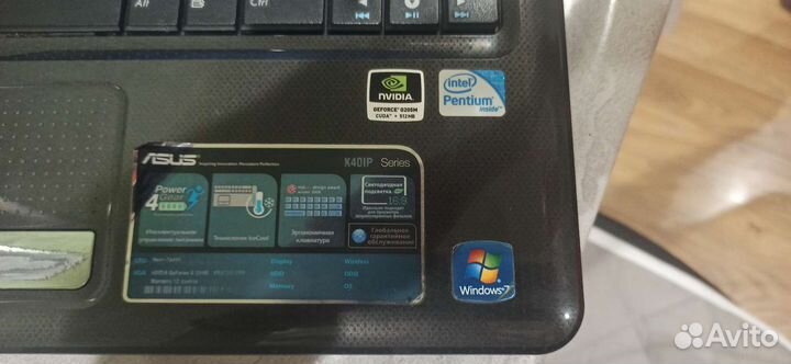 Asus K40IP Ноутбук для студентов / офиса