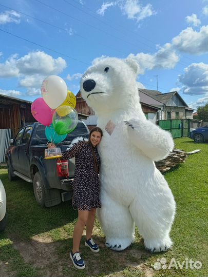 Белый мишка поздравление на ура