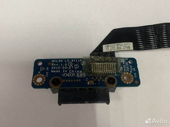 Плата расширения SATA ноутбука hp m6-1000sr