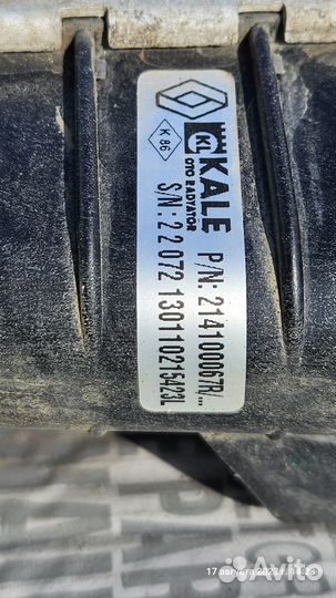 Renault 214100067R радиатор охл двигателя