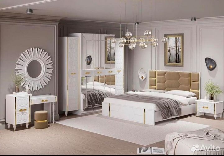 Спальня диван кровать h-4056