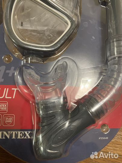 Маска с трубкой для плавания Intex Reef Rider