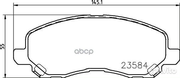 Колодки тормозные дисковые перед (PF-3548)
