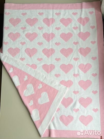 Плед детский вязаный двусторонний