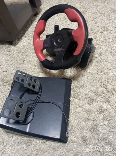 Руль, педали для пк, PS3 logitech wingman formula