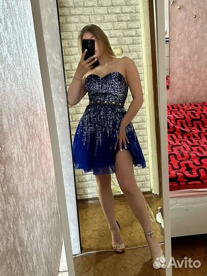 Вечернее платье мини для выпускного