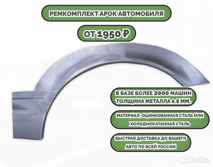 Ремонтные арки (ремкомплект) на машину
