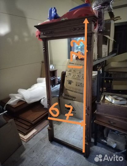 Зеркало массив дуба стиль модерн