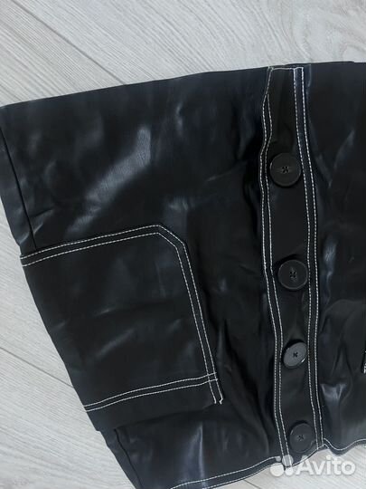 Кожаная юбка bershka
