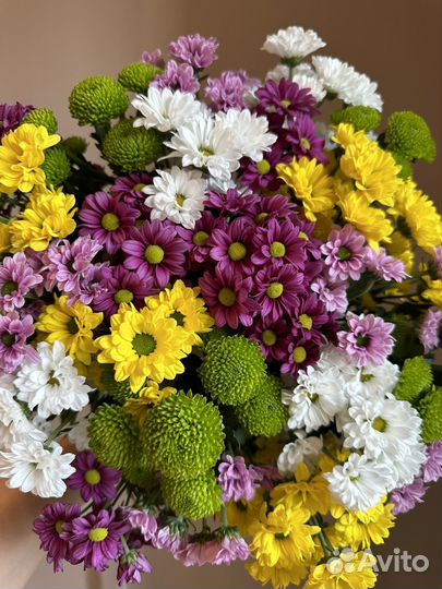 Букет из хризантем,доставка цветов