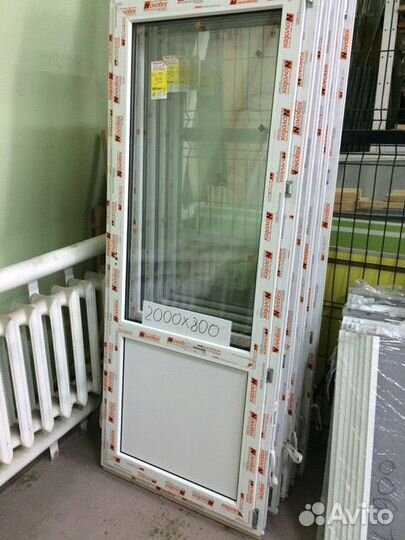 Пластиковые двери 210х90 входные