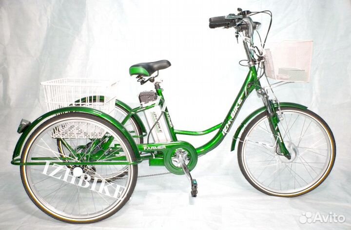 Электровелосипед трехколесный Фермер 250W 6 ск