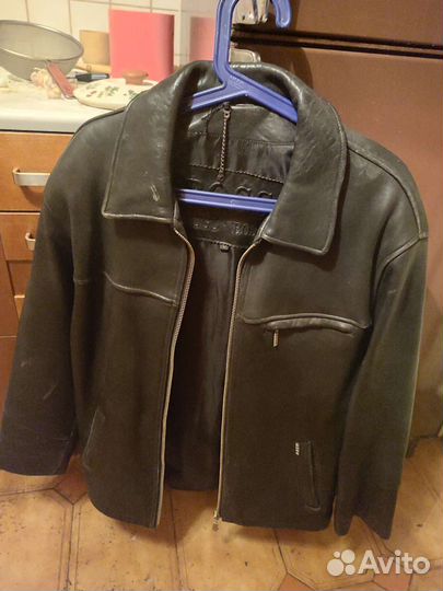 Кожаная куртка мужская 52/170